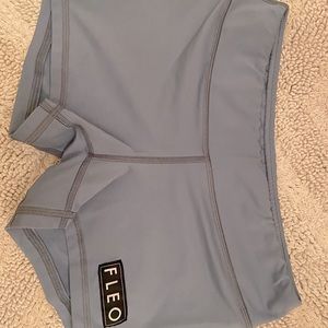 FLEO Blue Gray Compression Shorts